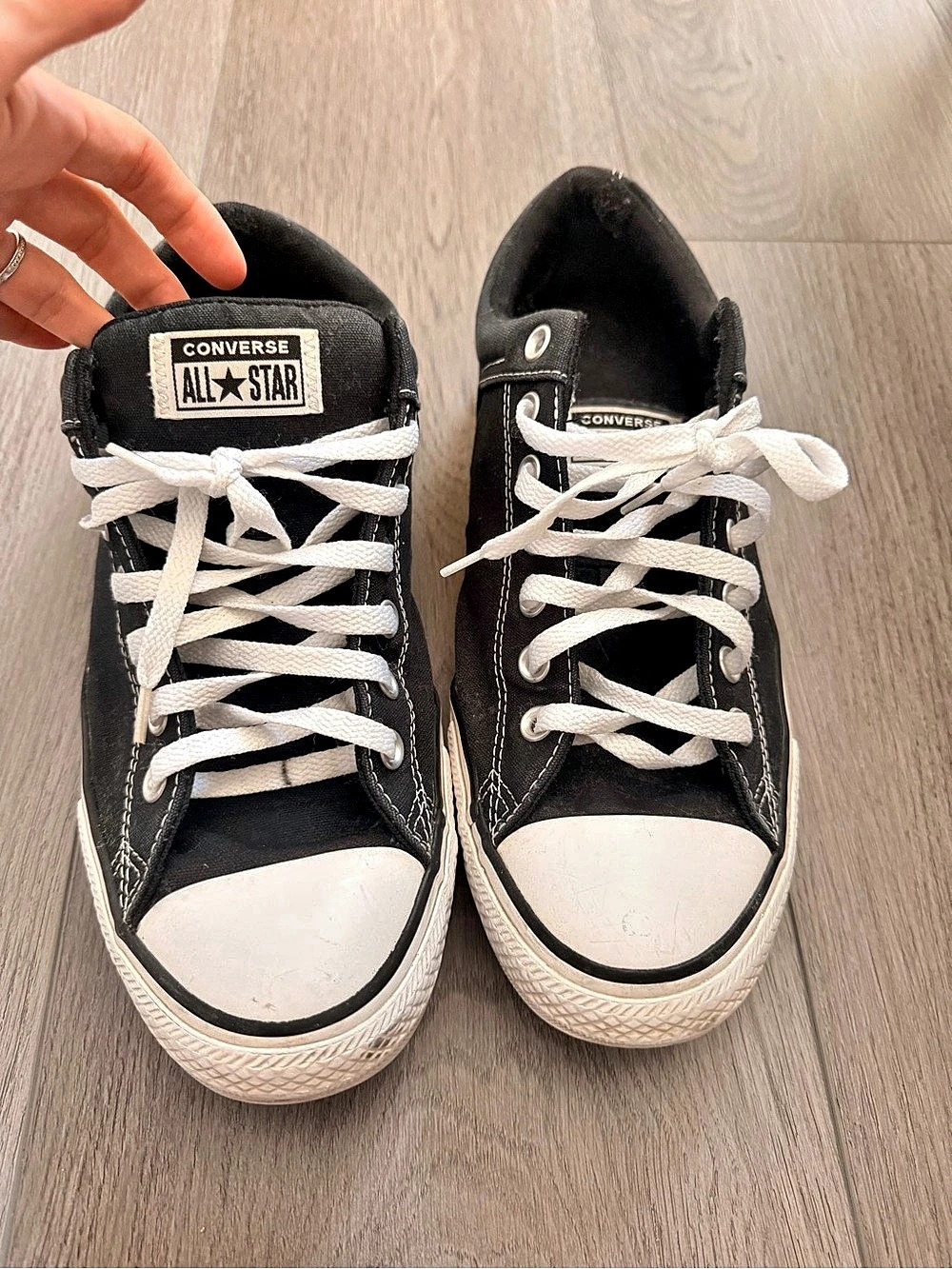 Converse Chuck Taylor All Star High Street Ox Black Low Top SneakersSize Men’s12